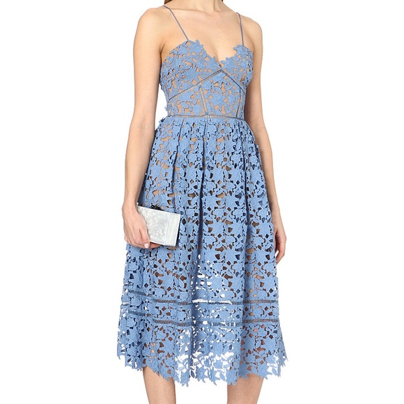 Self-Portrait Dresses & Skirts - Self-Portrait Azaelea Guipure Lace Midi Dress Size 0
